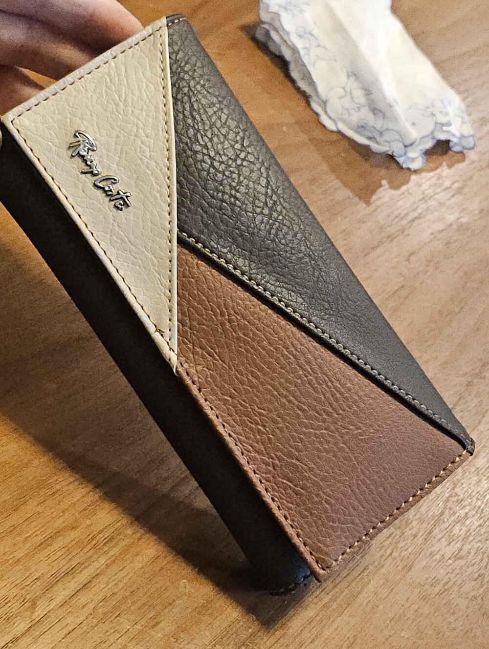 Vintage Renzo Costa Multi Brown Leather Wallet Checkbook Credit Cards